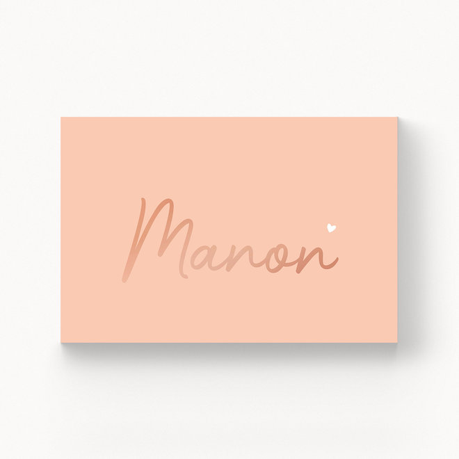 Geboortekaartje Manon - met folie