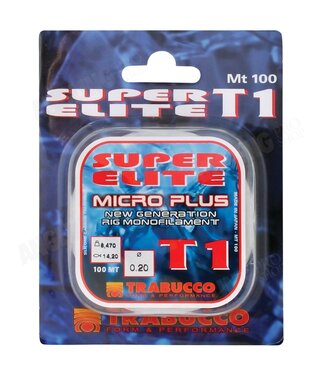 Trabucco T1 Super Elite Micro Plus 100m – Hoogwaardige Nylon Lijn voor Onderlijnen