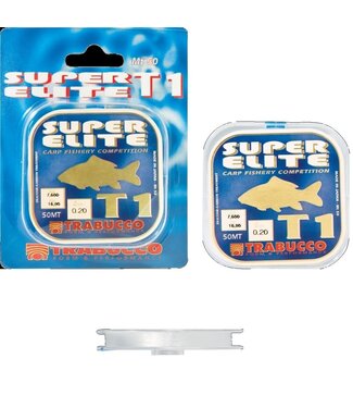 Trabucco T1 Super Elite Carp 50m – Sterke Nylon Lijn voor Onderlijntjes en Hoofdlijnen