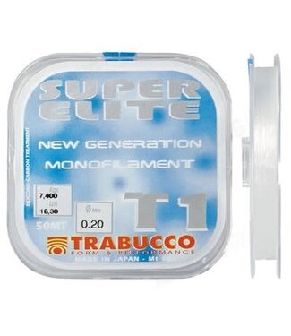 Trabucco T1 Super Elite New Generation 50m – Sterke Nylon Lijn voor Onderlijnen
