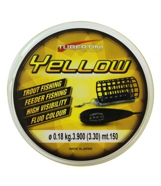 Tubertini Feeder - Forellen Linie 100m  Fluo Gelb