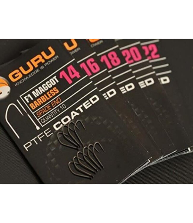 Guru F1 Maggot Barbless Spade End (10 pcs)