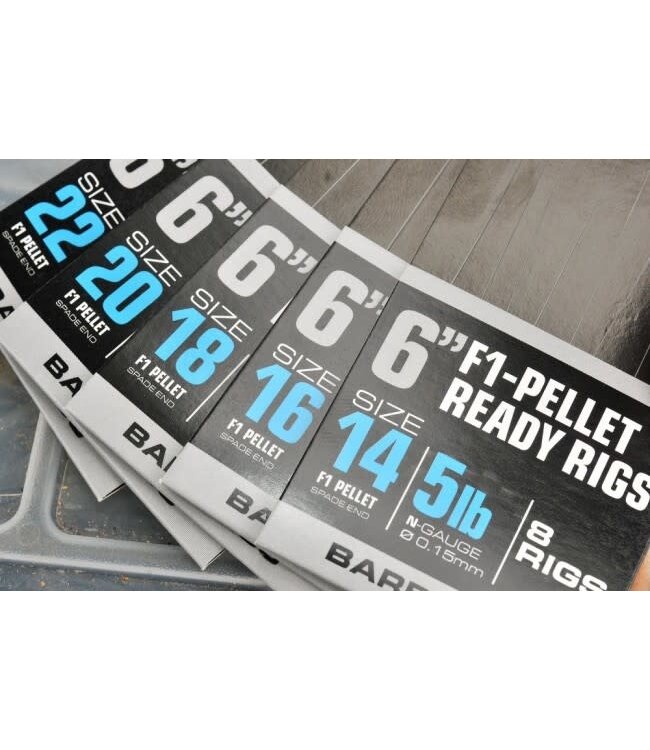 Guru Bas De Ligne 6" F1 Pellet Ready (8 bas de ligne)