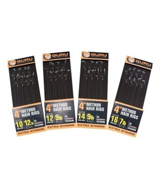 Guru 4" Method Hair Rigs (8 rigs)