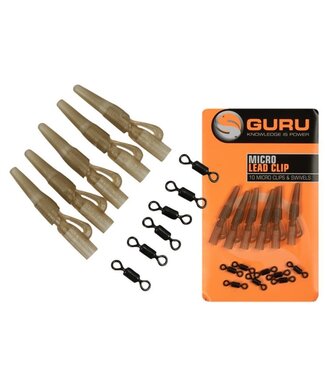 Guru Micro Lead Clip (10 micro clips & swivels)