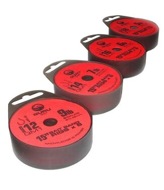 Guru QM1 15" Bait Band Rigs (8 rigs) 0.15mm - haak QM1 18