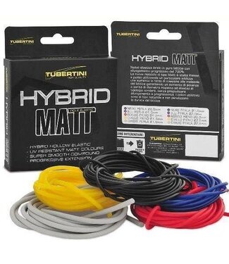 Tubertini Hybride Matt Elastic 5m – Élastique Latex Progressif pour Grande Canne