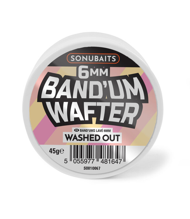 Sonubaits Band'um Wafters 6mm – Hookbaits Critically Balanced pour Carpe, Brème, Skimmers et F1 au Method Feeder et Pellet Waggler