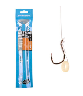 Cresta Method Hair Rig Bait Band Barbed (8 pcs)