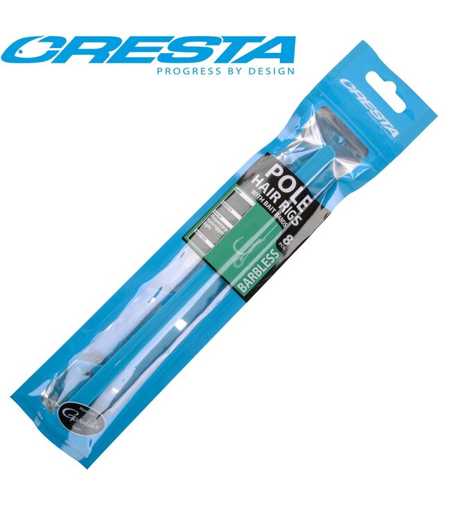 Cresta Pole Hair Rigs Bait Band Barbless (15cm - 8pcs)