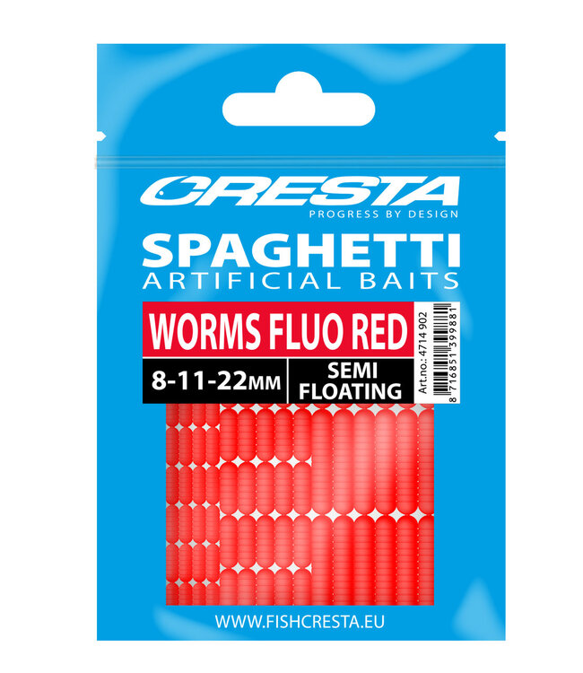 Cresta Spaghetti Worms (8-11-22mm) Semi Floating
