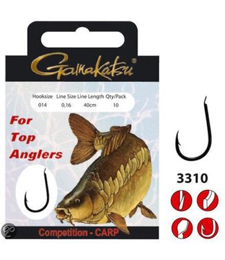 Gamakatsu Unterleinen Competition Carp Feeder Haak 3310B - 70cm (6 pcs)