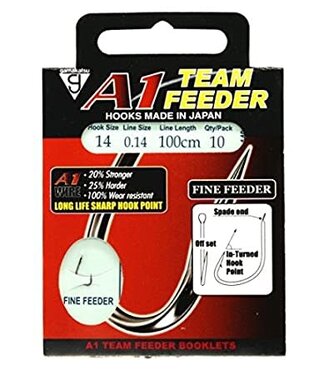 Gamakatsu Onderlijnen A1 Team Feeder Fine Feeder 100cm (10 pcs)