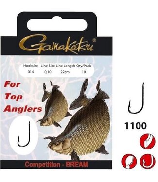 Gamakatsu Bas Ligne Competition Bream Haak 1100B - 22cm (10 pcs)