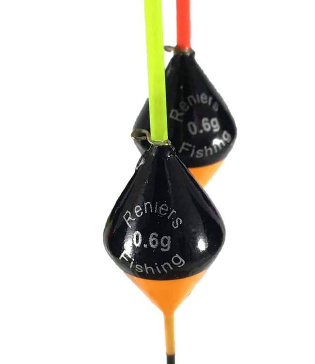 Reniers Fishing Dobber RF N7 – Handgemaakte Inline Diamantdobber met Holle 1.5mm Antenne voor Pellets, Maïs en Pasta