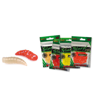 Trabucco Slurp Artificial Baits Maggot 50 Stück – Weiche Kunstmaden mit Aroma