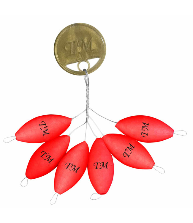 Trout Master Rugby Pilots Floats (6 pcs)