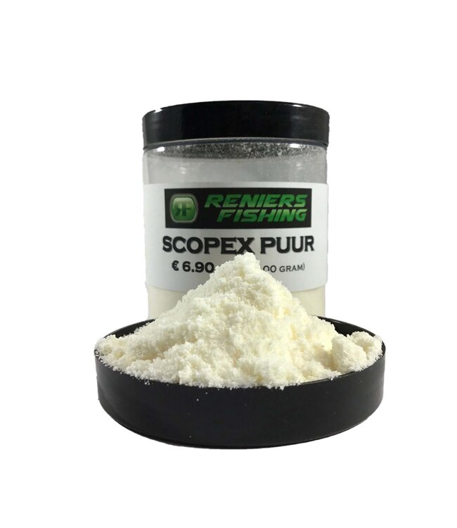Reniers Fishing Additif Scopex Pur 100g – Additif Poudre très Concentré à l’Arôme Scopex Classique pour Brèmes, Carpes et Poissons Blancs