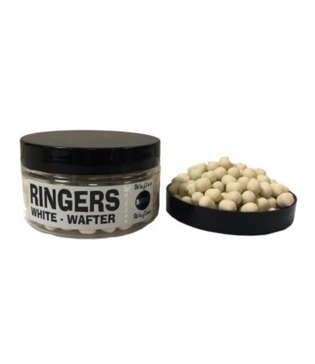 Ringers Wafters White Mini – Semi-Drijvende Mini Wafters met Vissmaak voor Method Feeder & Karper
