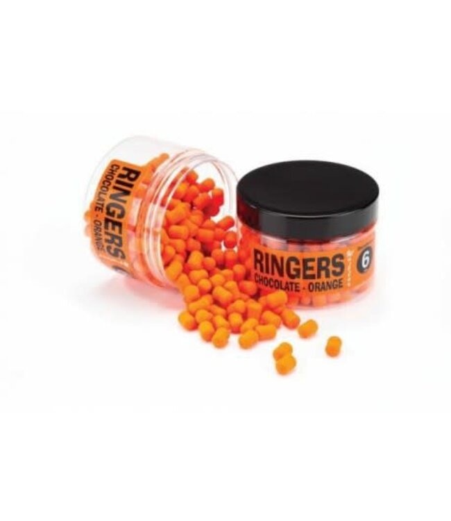 Ringers Wafters Chocolate Orange – Semi-Drijvende Dumbell Wafters voor Method Feeder, Karper, F1, Brasem & Zeelt