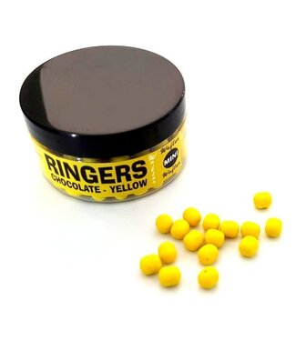 Ringers Wafters Chocolate Yellow – semi-schwimmender Dumbell Hakenköder (Mini / 6mm)