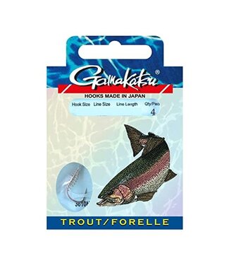 Gamakatsu Onderlijnen Forel 3610N (Pate) 60cm (4 pcs)