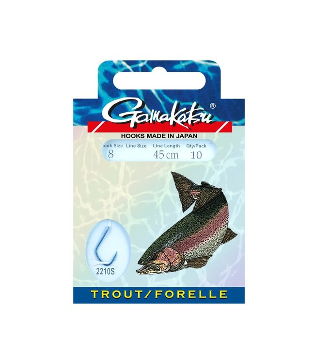 Gamakatsu Bas Ligne Truite 2210S 45cm (10 pcs)