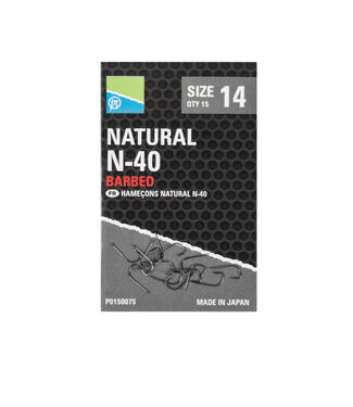 Preston Natural N-40 Barbed (15 pcs)