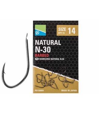 Preston Natural N-30 Barbed (15 pcs)