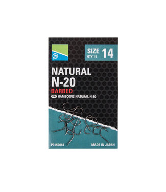 Preston Natural N-20 Barbed (15 pcs)