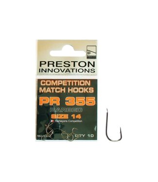 Preston Competition Match Hooks PR 355 Barbed (10 pcs)