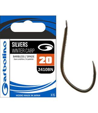 Garbolino Silvers Winter Carp A Palette et Sans Ardillon (15 pcs)