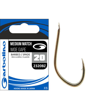 Garbolino Medium Match Round Bend Barbed-Spade (15 pcs)