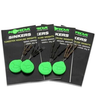 Korda Dark Matter Sinker Medium Weedy Green (9 pcs)