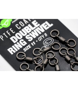 Korda PTFE Double Ring Swivel (8 pcs) Size 11