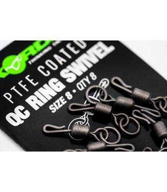 Korda PTFE QC Ring Swivel (8 pcs) Size 8