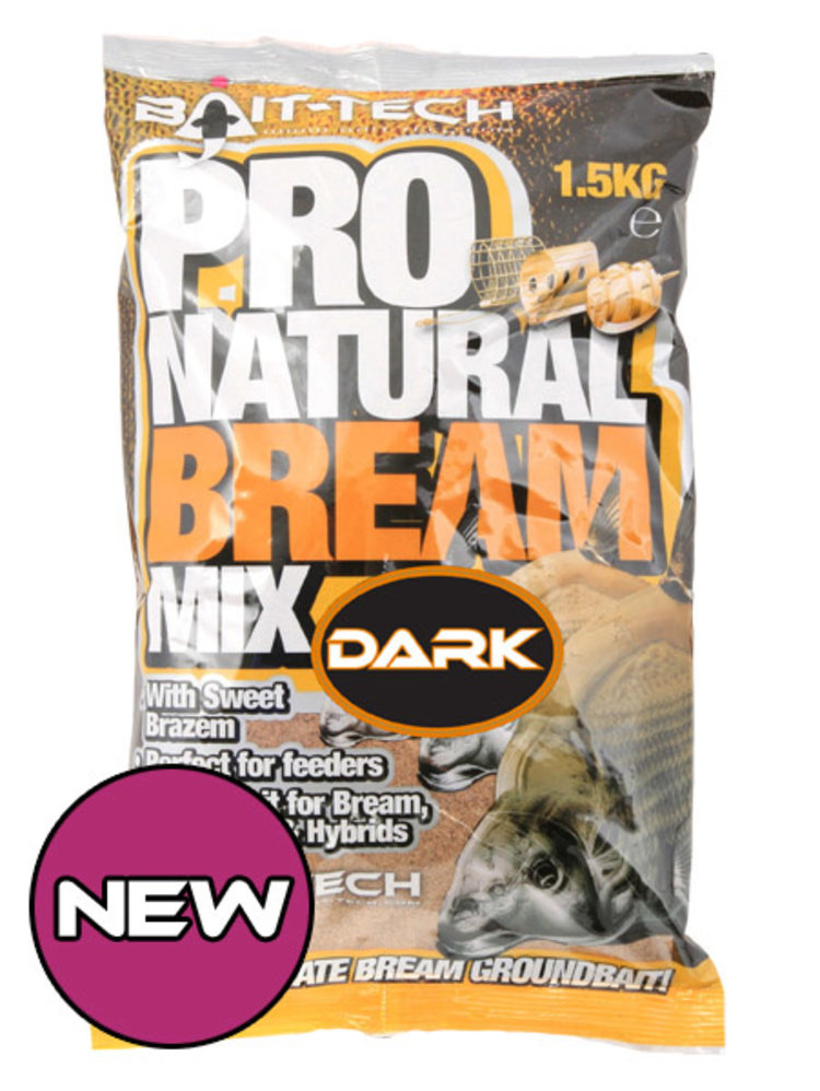 Bait Tech Pro Natural Bream Mix Noire 1,5kg Reniers Fishing