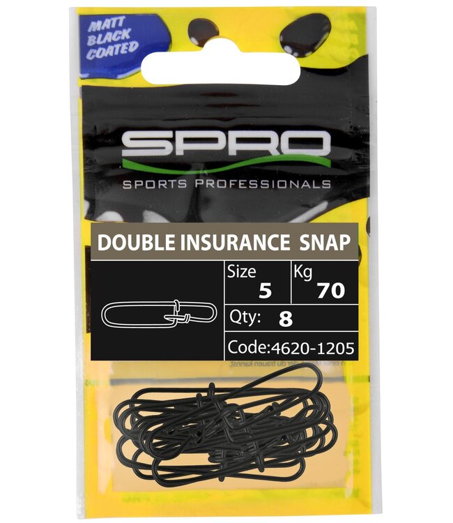 Spro Matte Black Double Insurance Snap