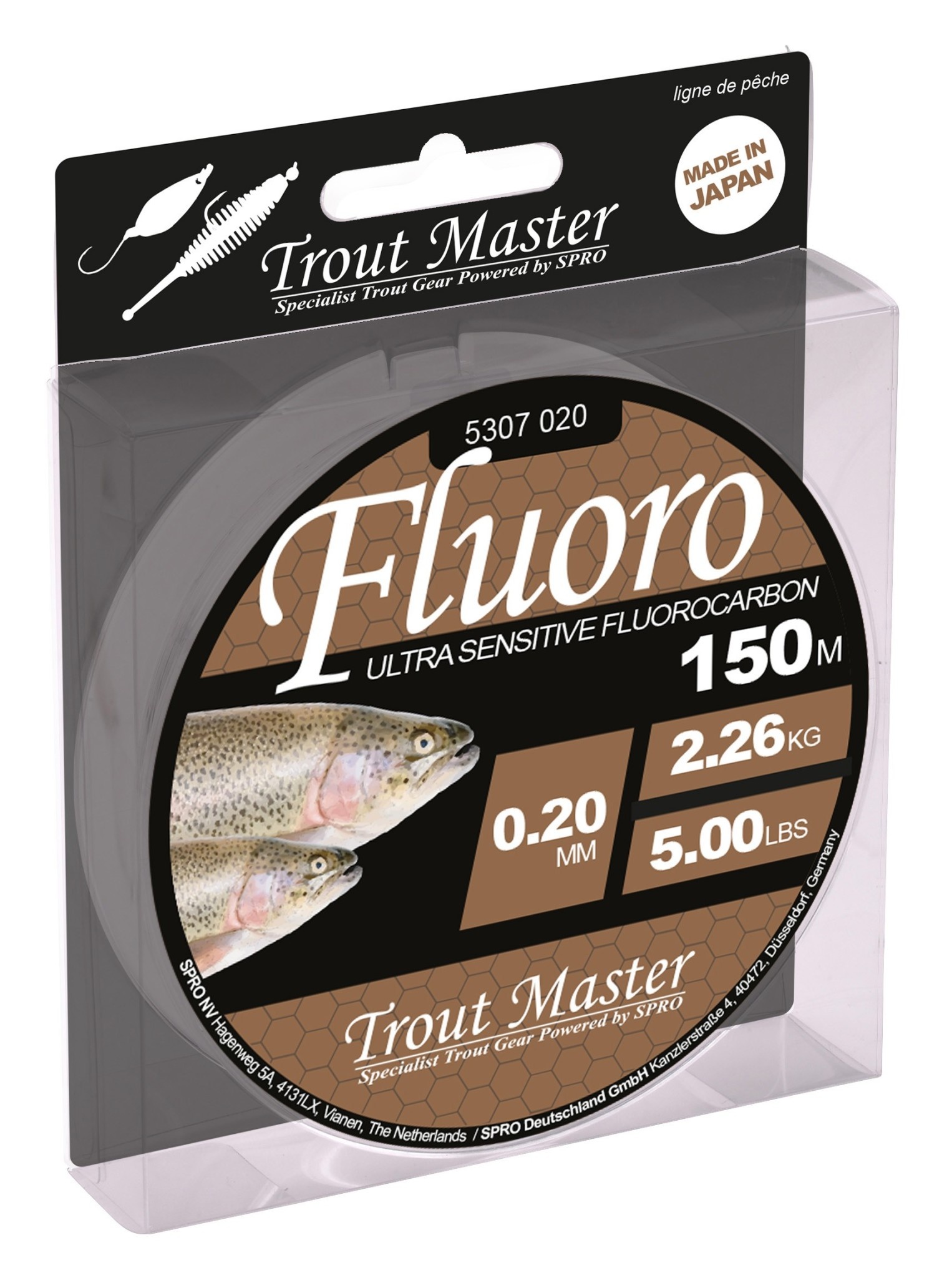 Betrouwbaar heb vertrouwen voorstel Trout Master Fluoro Ultra Sensitive Fluorocarbon 150m - Reniers Fishing