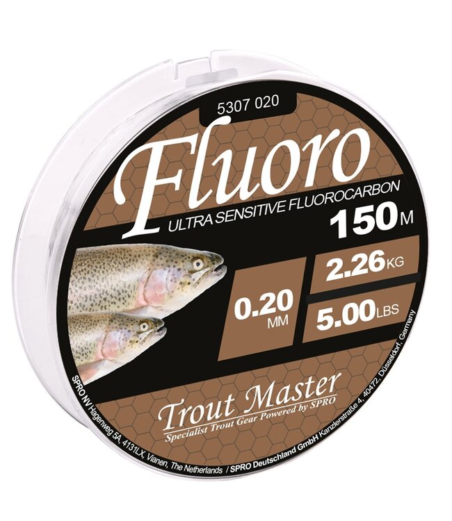 Trout Master Fluoro Ultra Sensitive Fluorocarbon 150m