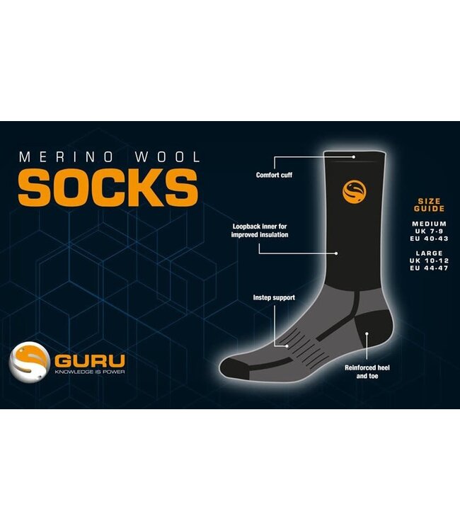 Guru Chaussettes en Laine Mérinos