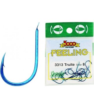 Sensas Feeling Haken 3313 Spade End - Barbed Blauw (15 pcs)