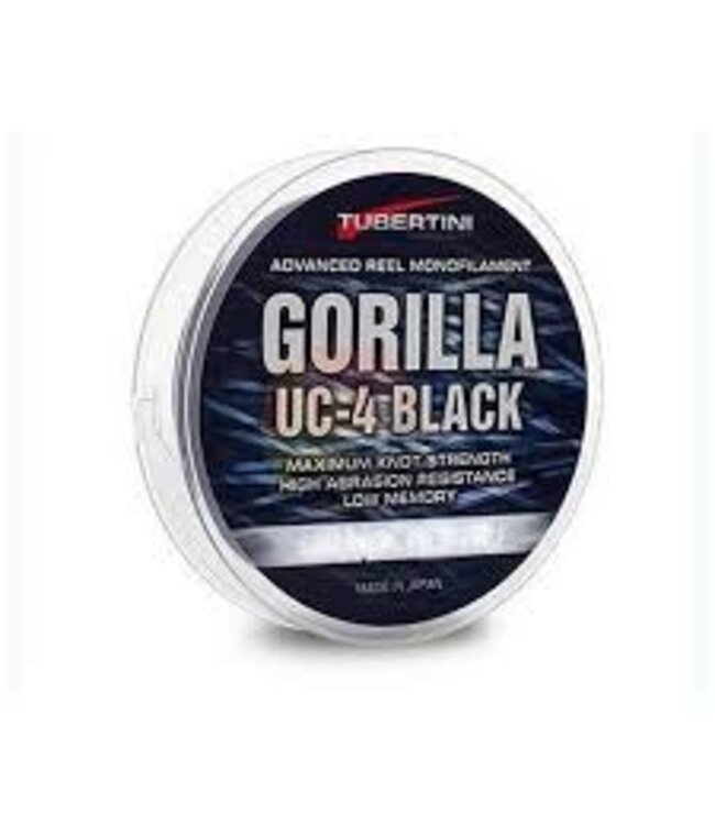 Tubertini Gorilla UC-4 Black 150m – Monofilament Polyamide 11 Polyvalent avec Haute Tenue au Nœud et Résistance