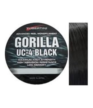 Tubertini Gorilla UC-4 Black 150m – Nylon Solide pour Feeder, Match, Carpe et Surfcasting