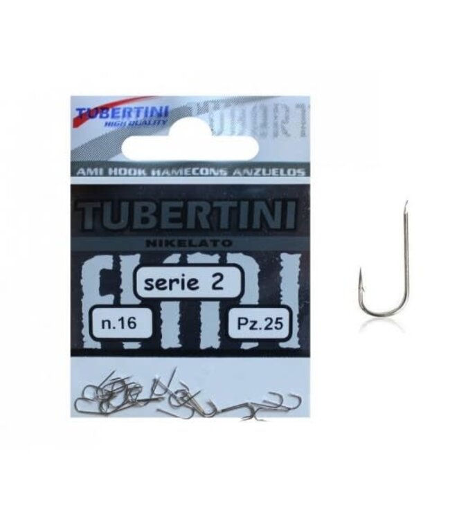 Tubertini Hameçons Nikelato Série 2 – Hameçon rond nickelé polyvalent avec pointe conique et petit ardillon