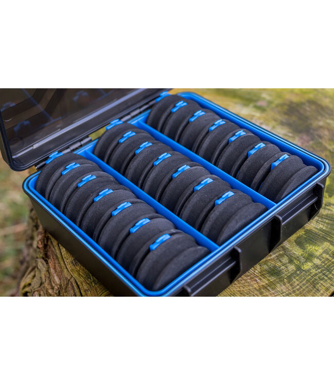 Preston Revaluation Storage Box (incl 21 EVA Spools)