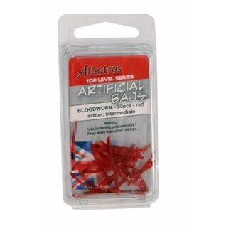 Albatros Artificial Baits Soft Bloodworm Rood (30 pcs)
