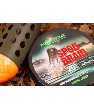 Korda Spod Braid -Fluoro Green (300m) 20lb - 9.1kg - 0.16mm