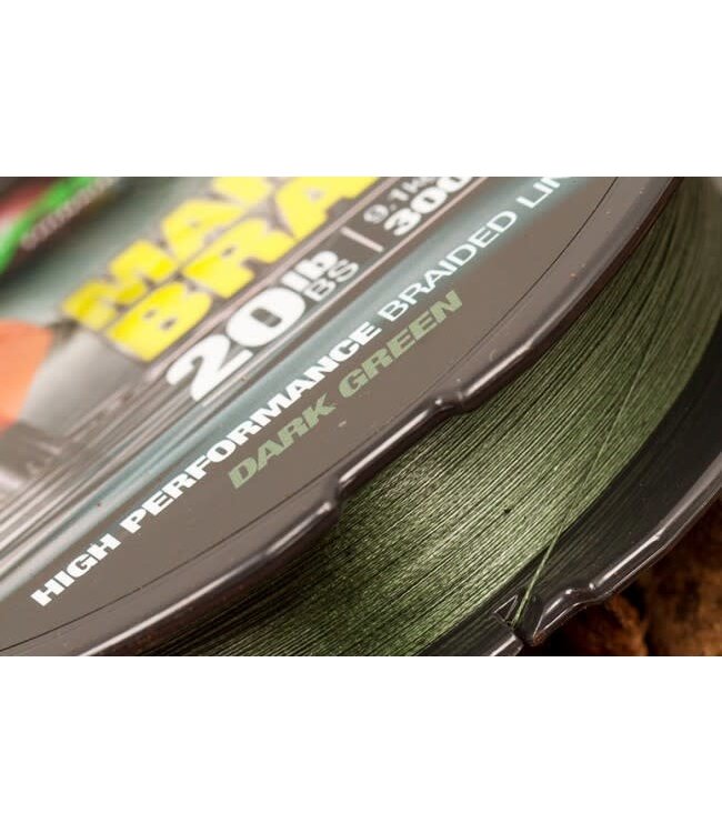 Korda Marker Braid Line 20lb - 9.1kg - 0.16mm - 300m  Dark Green
