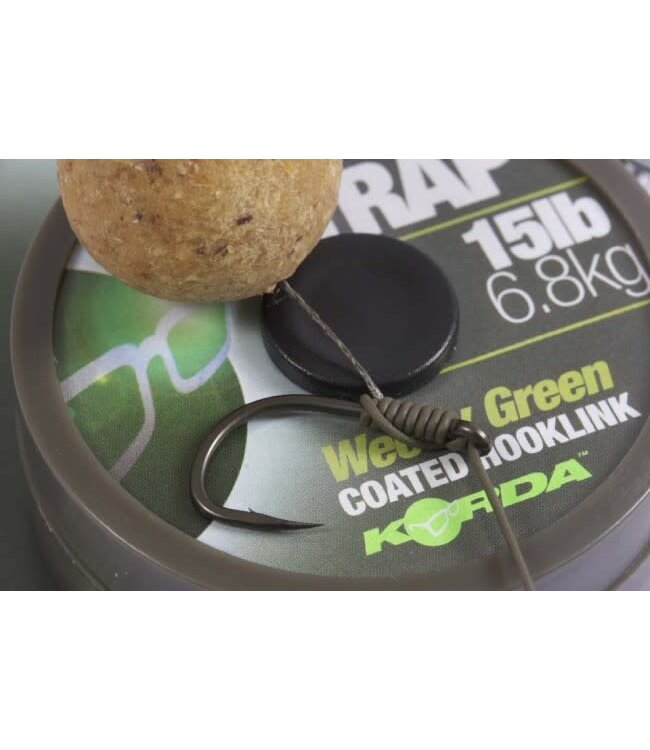 Korda N-Trap Soft Coated Hooklink Weedy Green (20m)